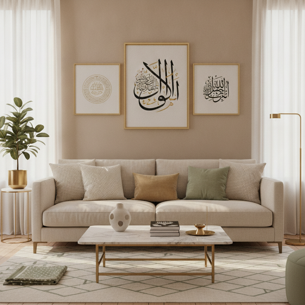 Small Space Muslim Home Decor: Maximize Style & Faith with Islamic Wall Art