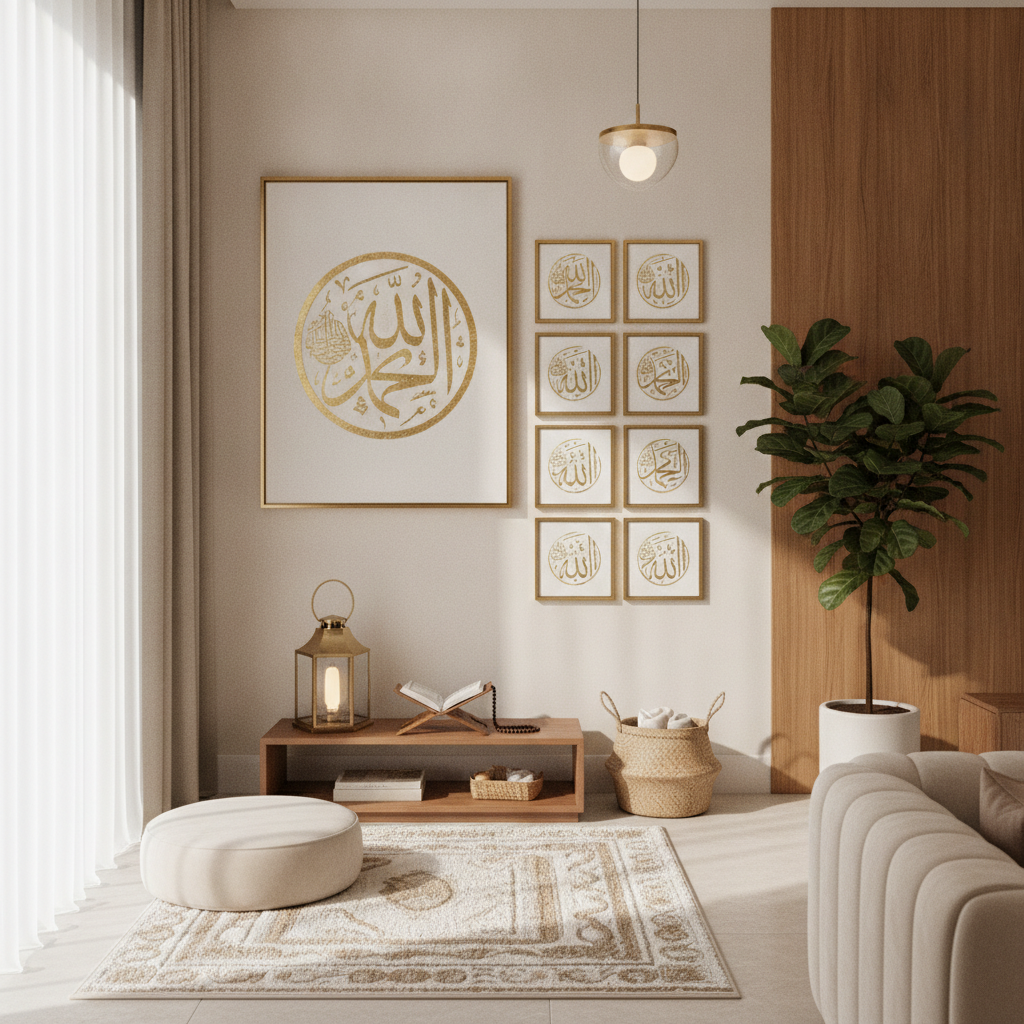 Islamic Prayer Corner Ideas: Step-by-Step Layouts & Best Wall Art to Buy