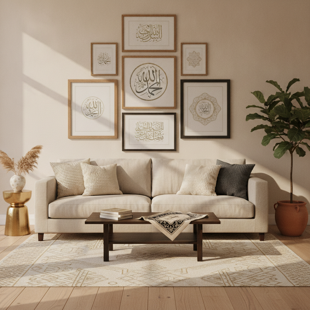 Islamic Gallery Wall: 25 Ready-to-Buy Layouts, Templates & Canvas Sets for Modern Muslim Homes