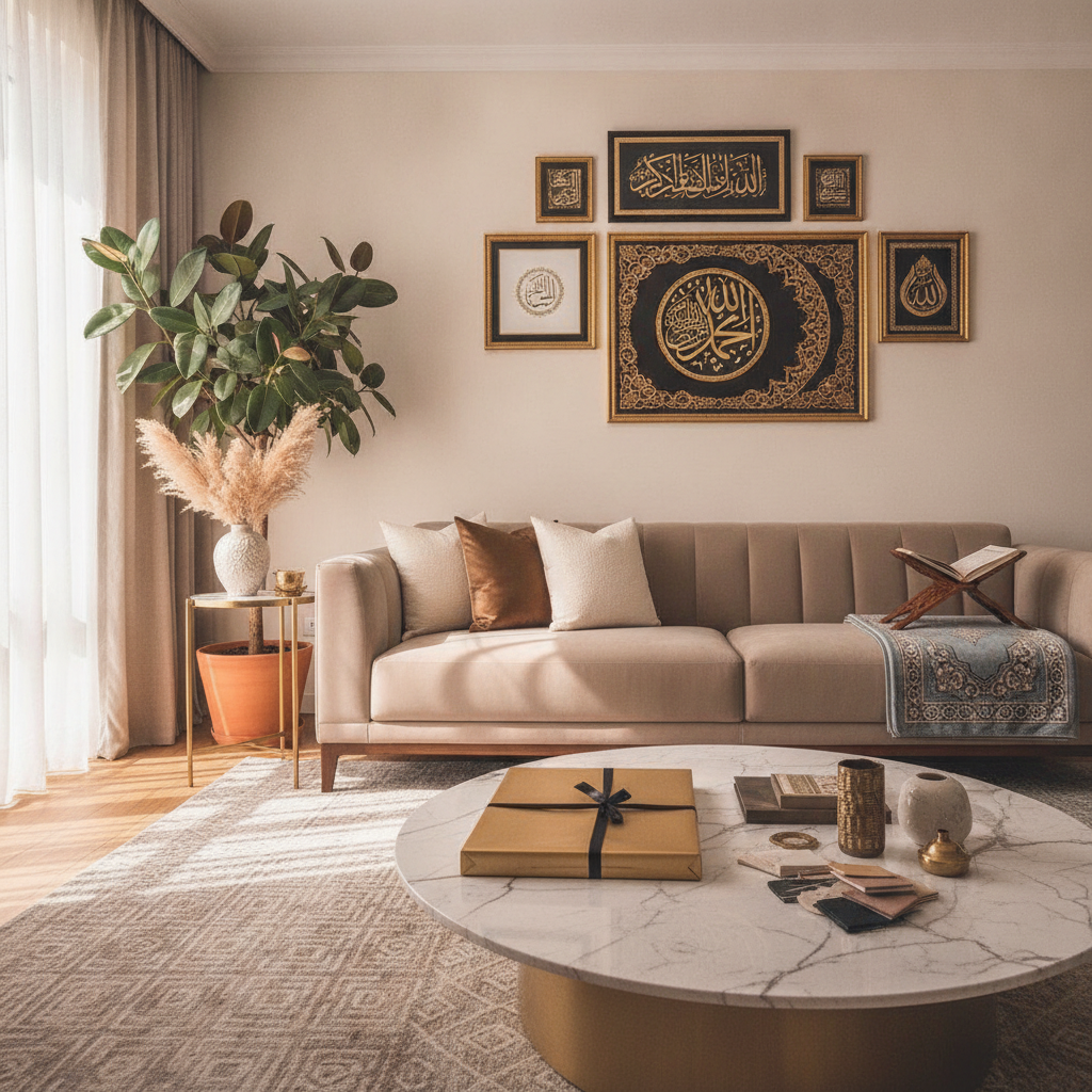 Complete Guide to Islamic Home Decor: Essential Pieces, Color Palettes, Cultural Considerations & How to Style Quran Art