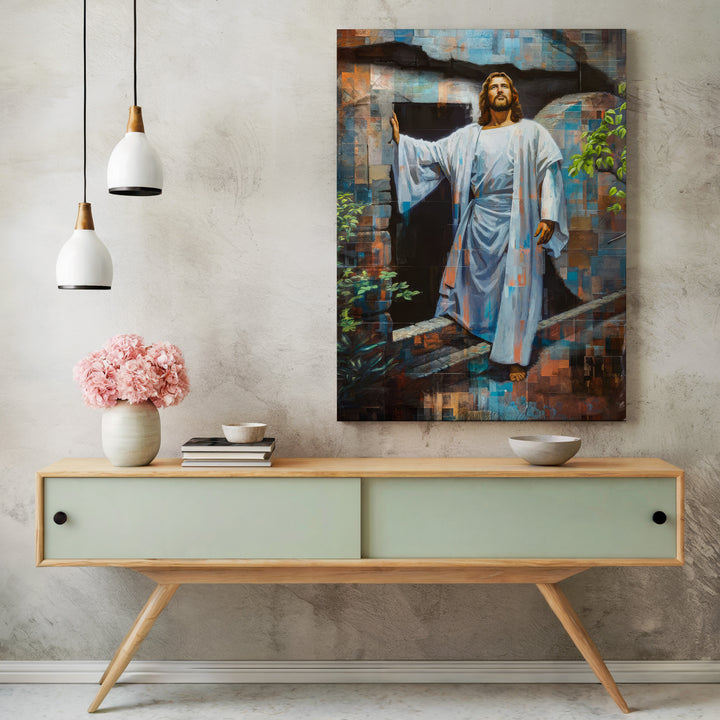 Jesus Resurrection – Glorious Grid Art Canvas