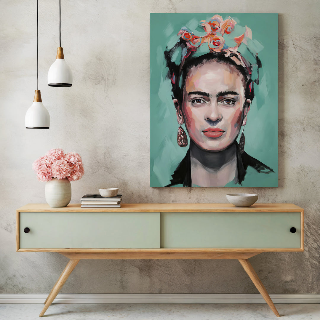 Frida Kahlo Portrait Canvas – Modern Feminine Art