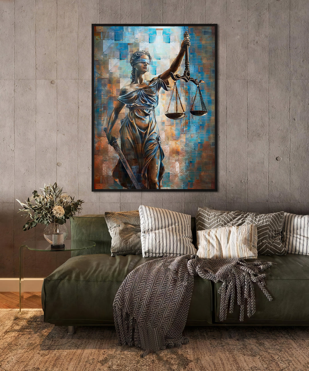 Themis Goddes of Justice Law Office Canvas Print
