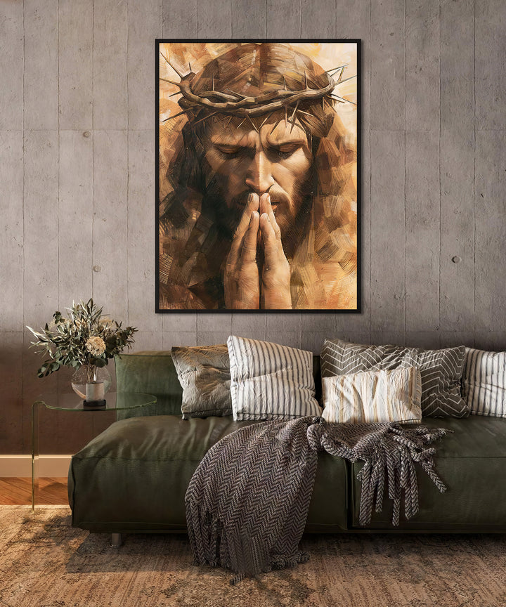Jesus Canvas Print Modern Religious Wall Art