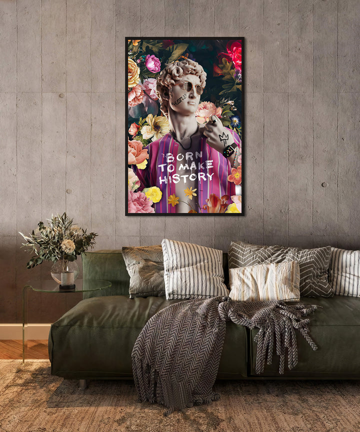 David Floral Abstract Painting