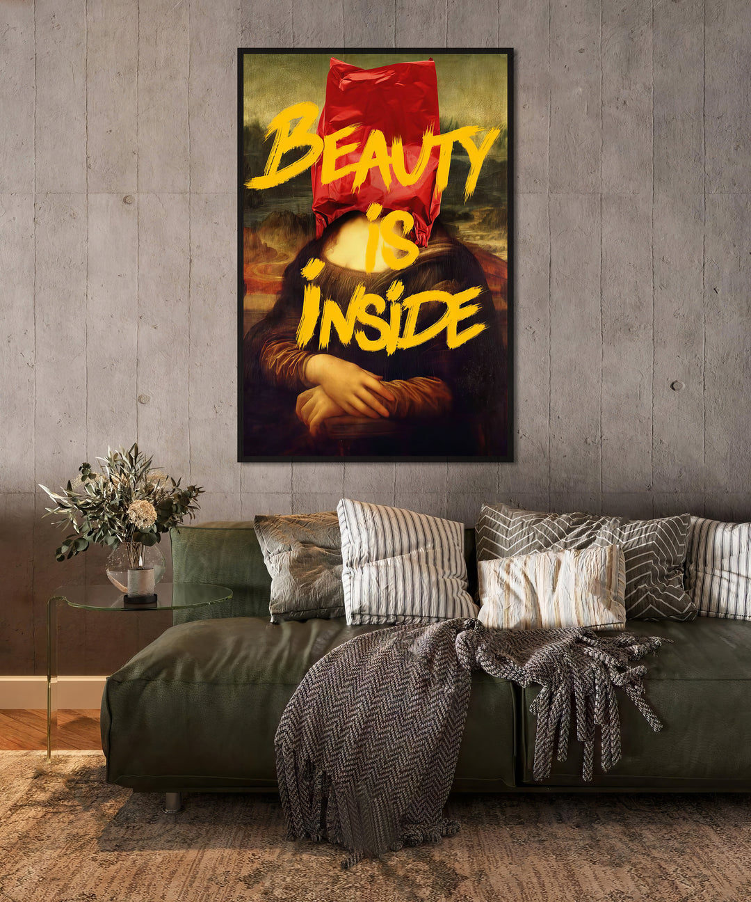 Mona Lisa Painting Beauty Is Inside Pop Art