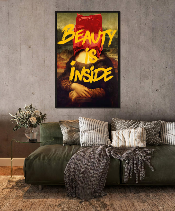 Mona Lisa Painting Beauty Is Inside Pop Art
