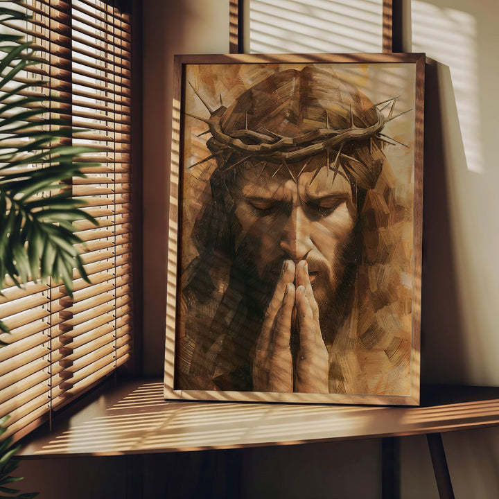 Jesus Canvas Print Modern Religious Wall Art