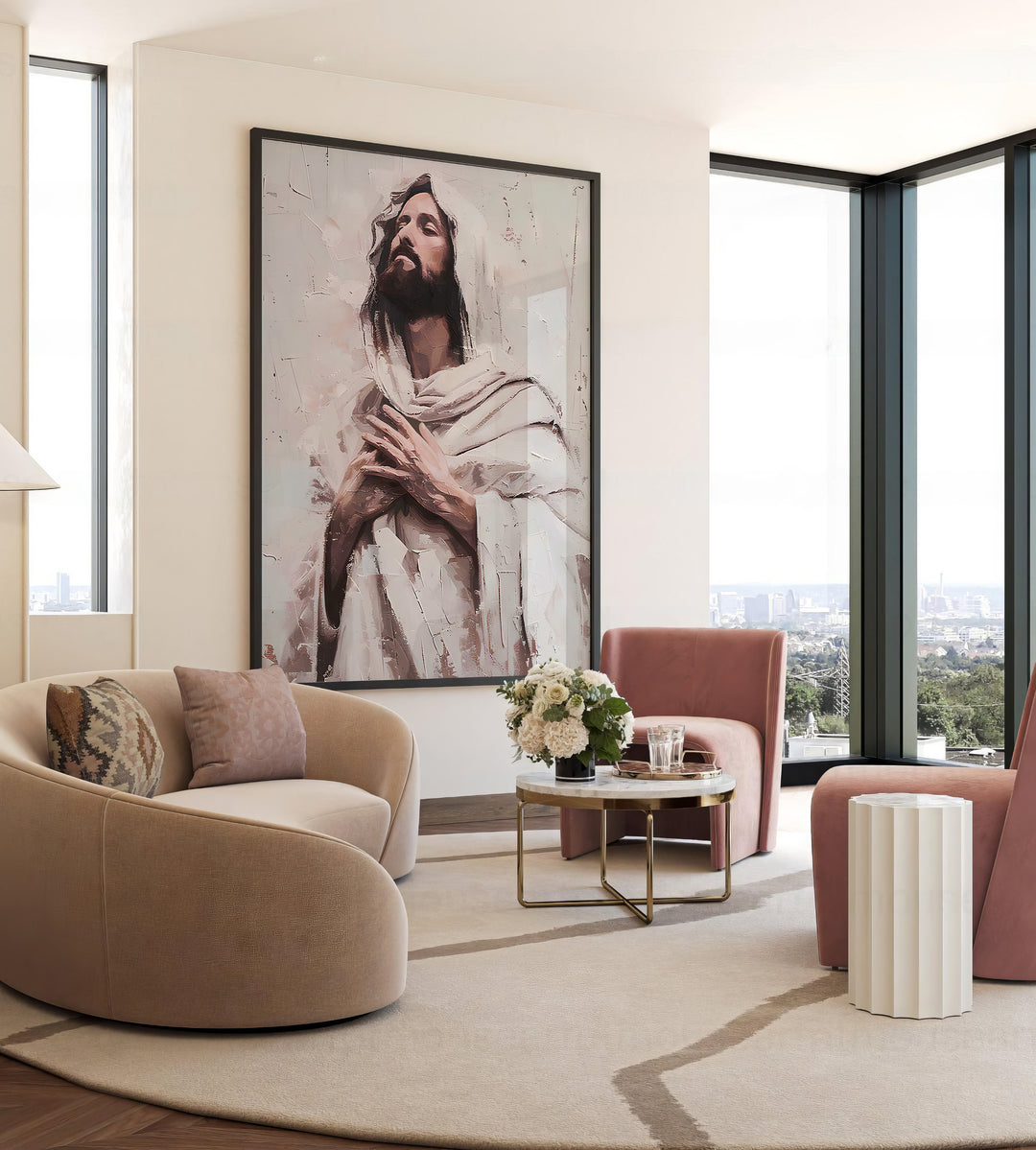 Abstract Jesus Wall Art