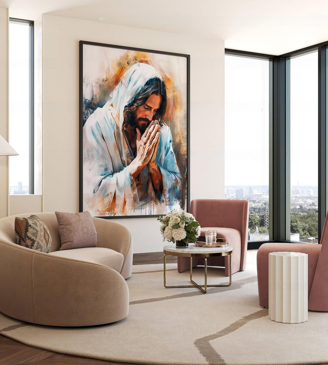 Jesus the Savior Lux'Art Painting