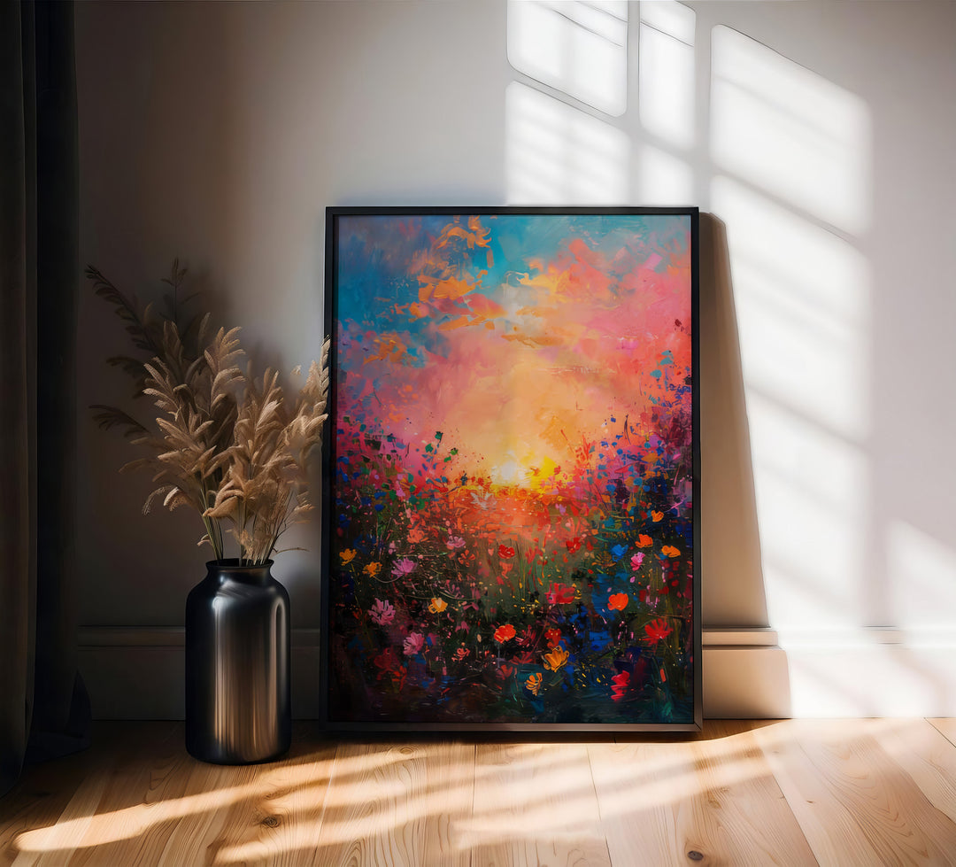 Abstract Feilds Floral Canvas Print