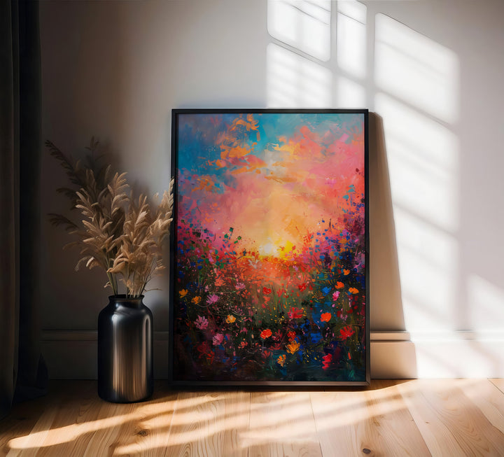 Abstract Feilds Floral Canvas Print