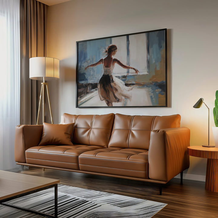 Dance In Light – Abstract Ballerina Canvas Art