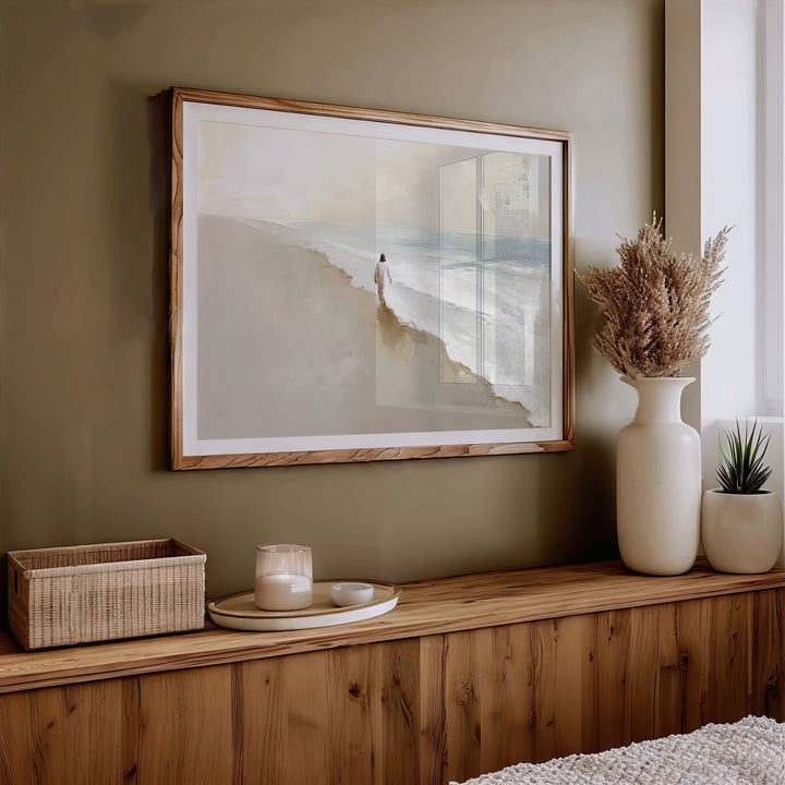 Jesus on the Water Minimal Wall Art