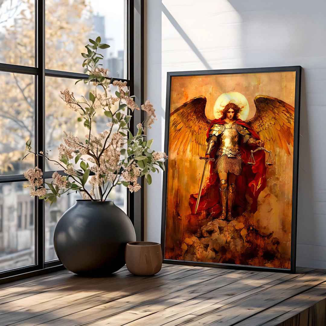 Saint Michael the Archangel Strati D'Arte Painting - Altar Version