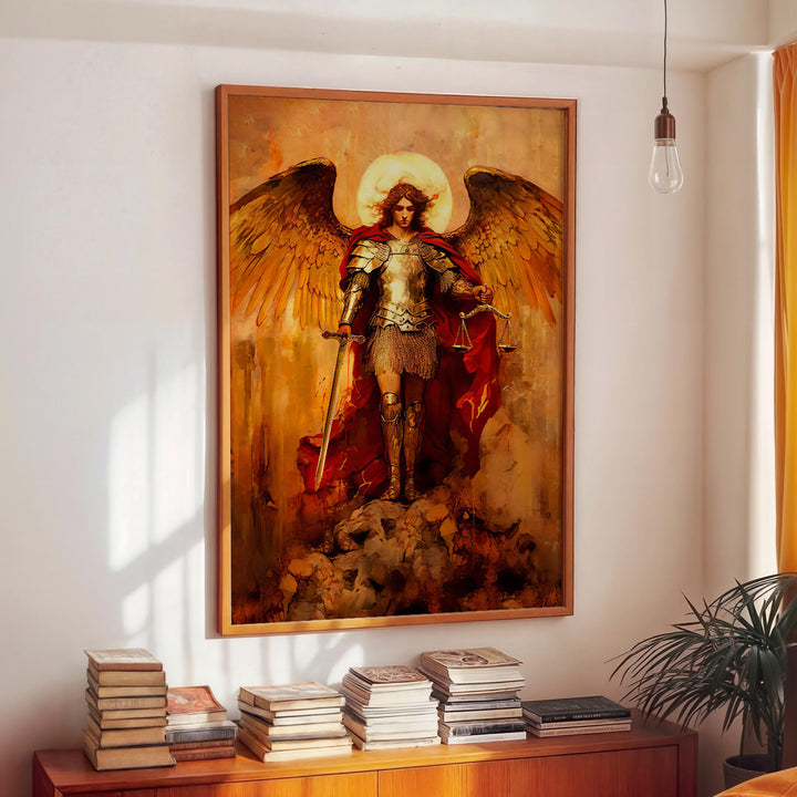 Saint Michael the Archangel Strati D'Arte Painting - Altar Version