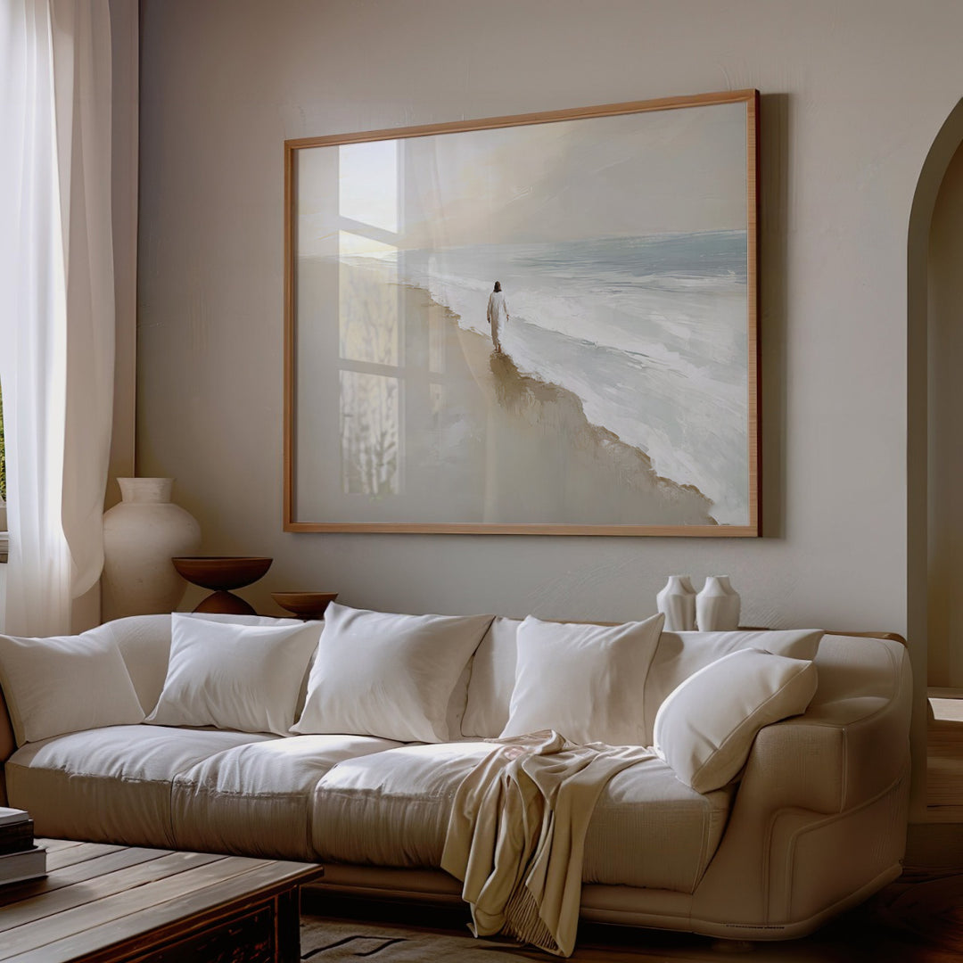 Jesus on the Water Minimal Wall Art