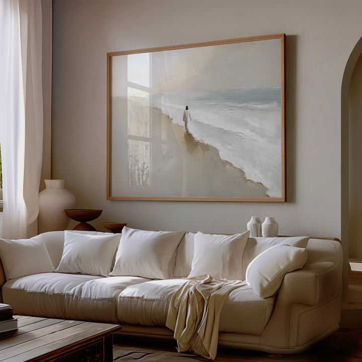 Jesus on the Water Minimal Wall Art