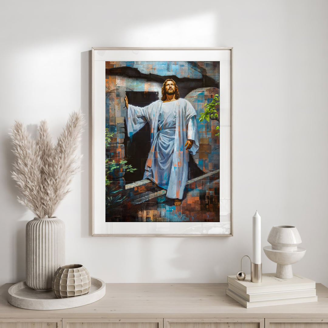 Jesus Resurrection – Glorious Grid Art Canvas