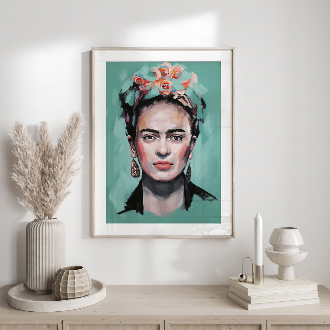 Frida Kahlo Portrait Canvas – Modern Feminine Art