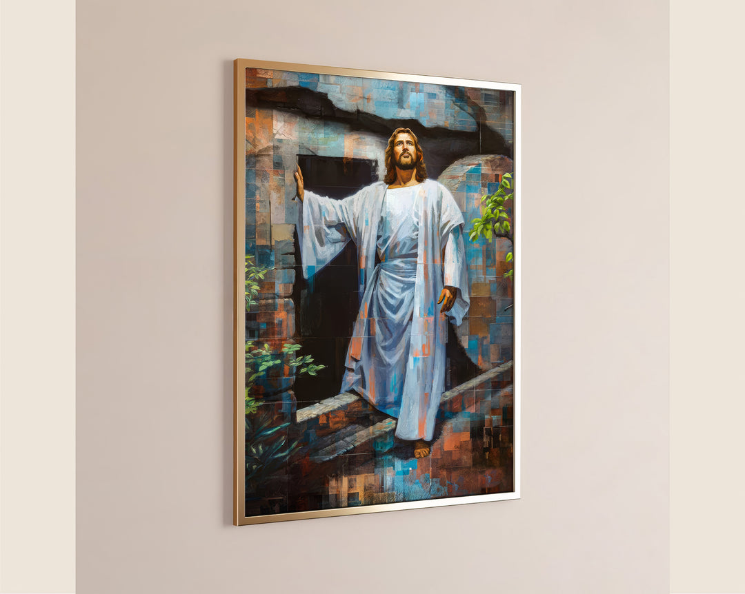Jesus Resurrection – Glorious Grid Art Canvas