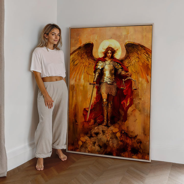 Saint Michael the Archangel Strati D'Arte Painting - Altar Version