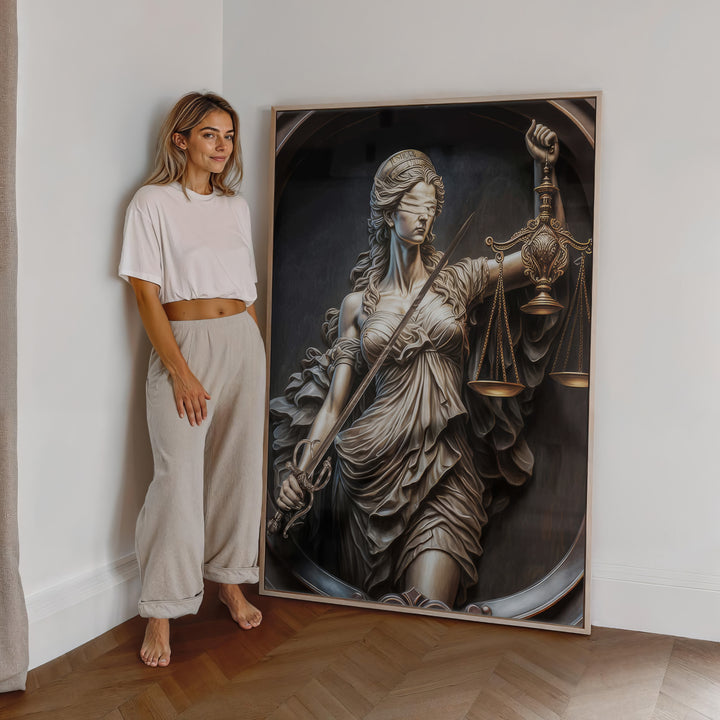Goddess of Justice Themis Law Wall Art