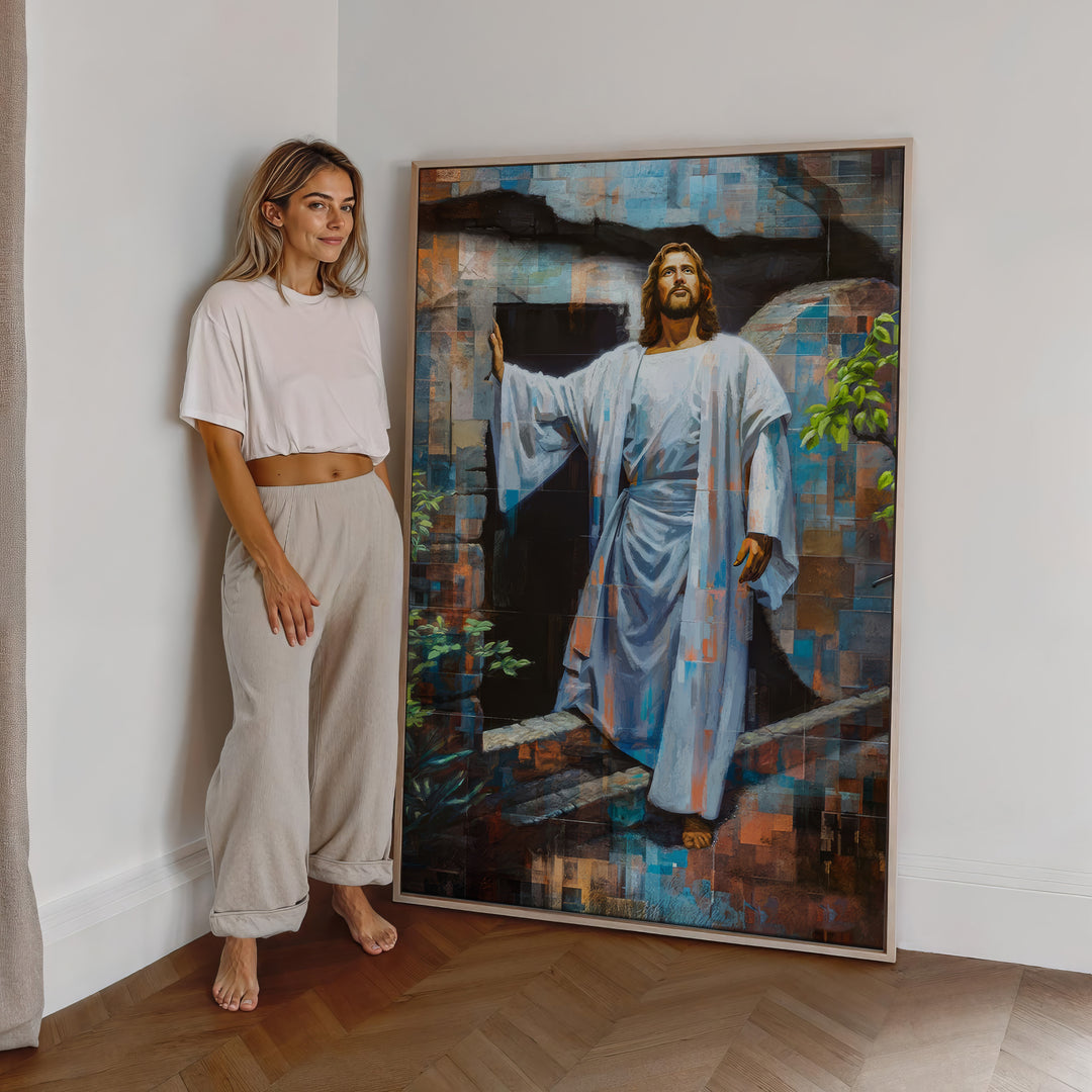 Jesus Resurrection – Glorious Grid Art Canvas