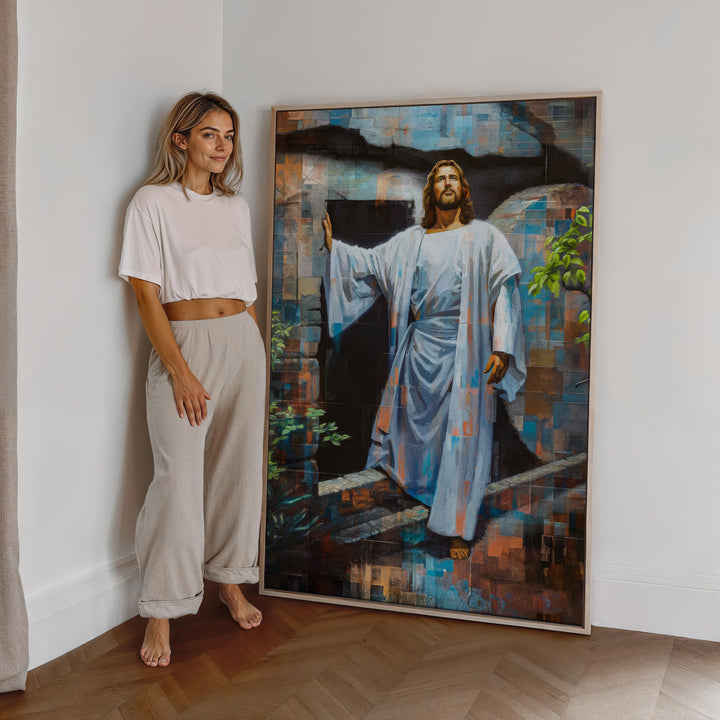 Jesus Resurrection – Glorious Grid Art Canvas