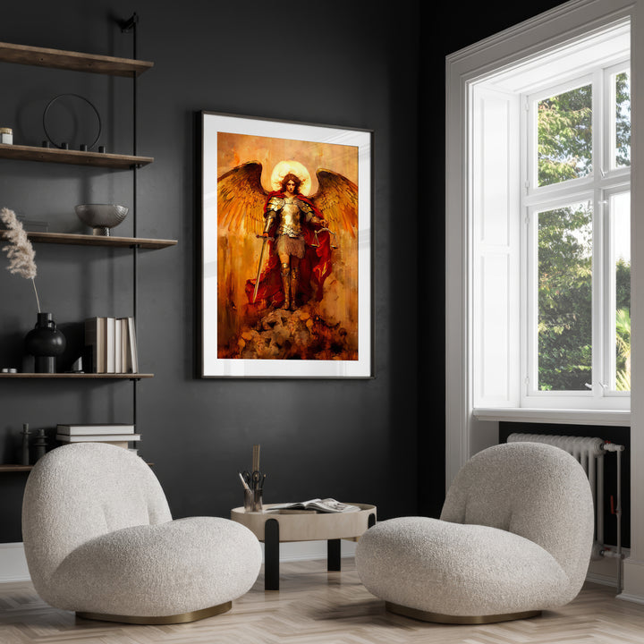 Saint Michael the Archangel Strati D'Arte Painting - Altar Version