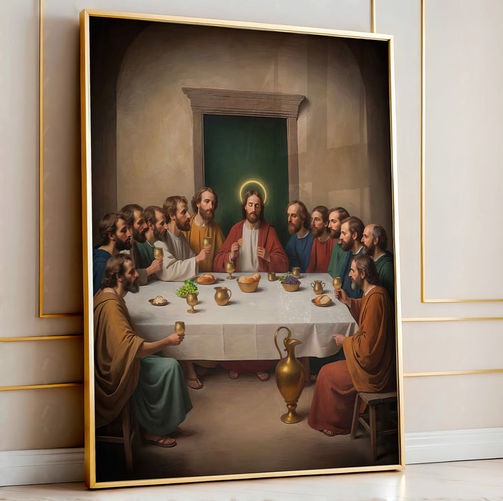 Holy Supper Jesus Canvas Print