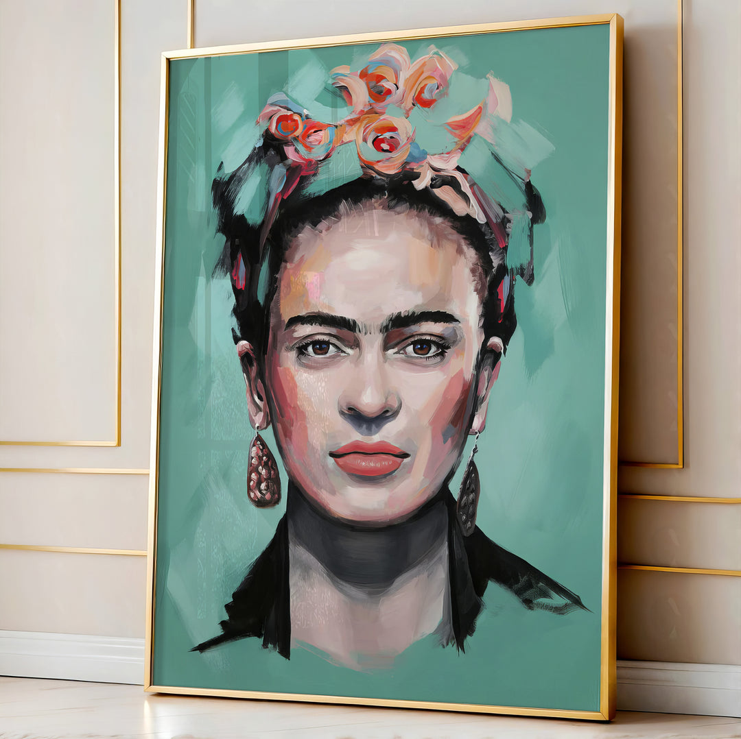 Frida Kahlo Portrait Canvas – Modern Feminine Art