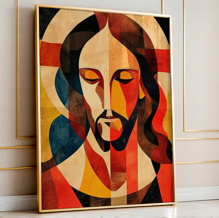 Abstract Jesus Painting
