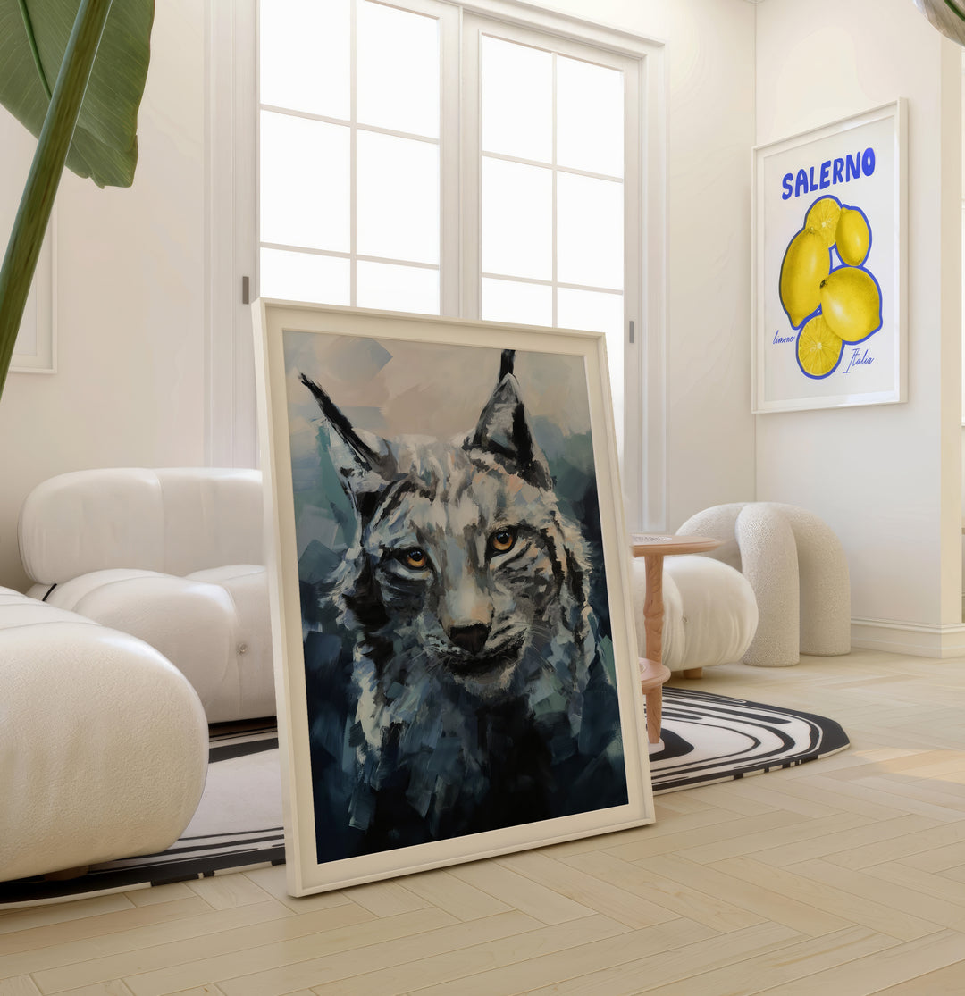 Abstract Painting of a Wild Cat
