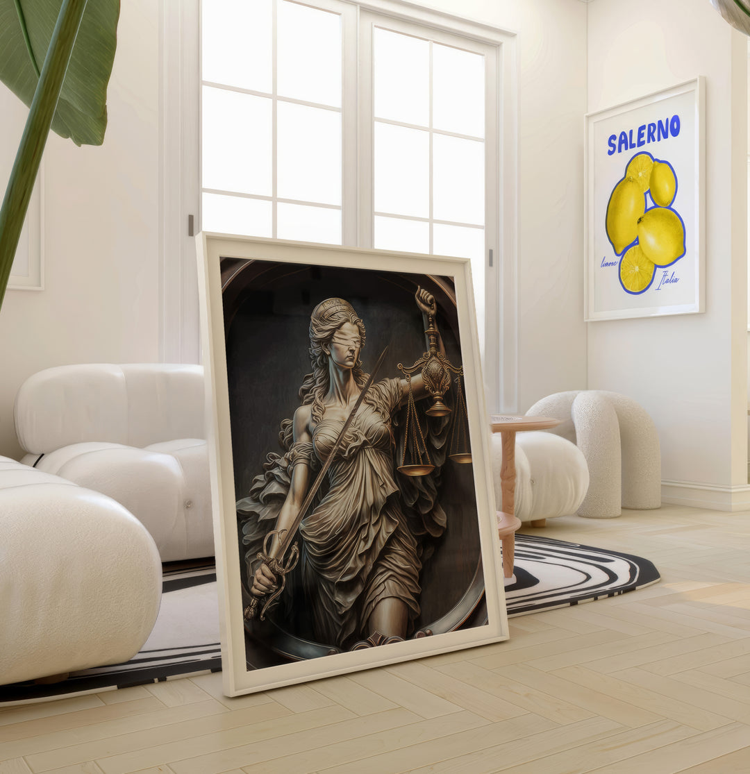 Goddess of Justice Themis Law Wall Art