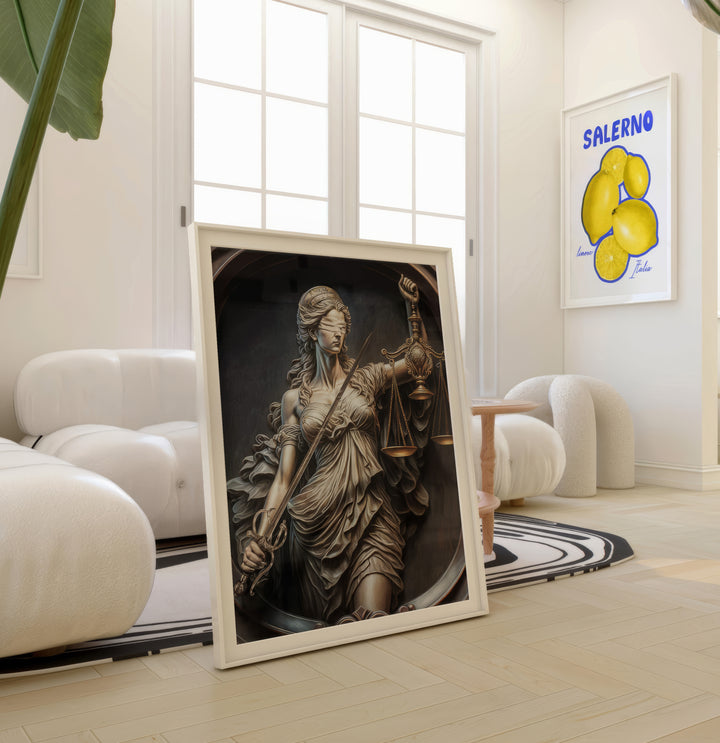 Goddess of Justice Themis Law Wall Art
