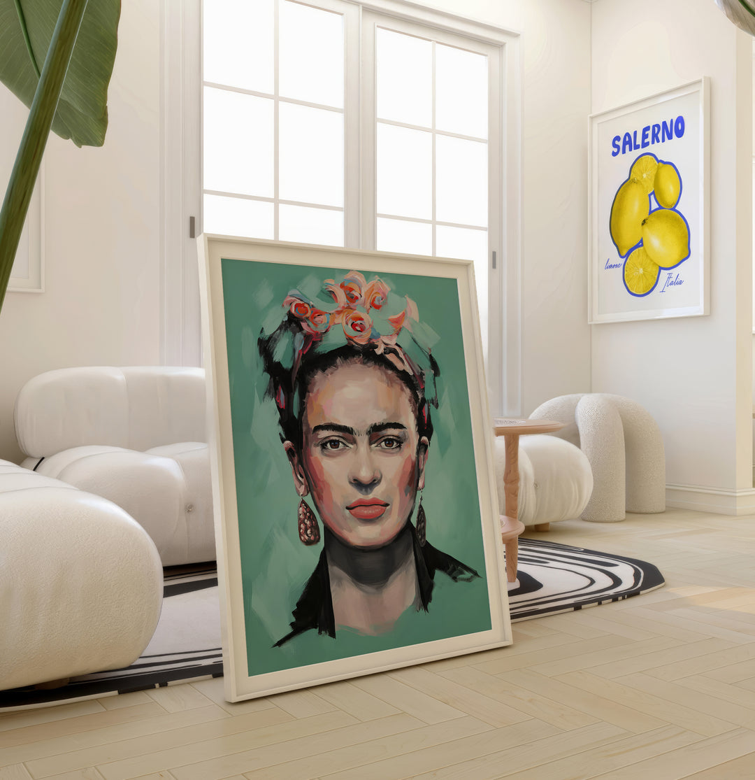 Frida Kahlo Portrait Canvas – Modern Feminine Art