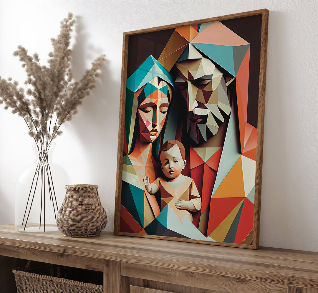 Holy Family Mosaic Wall Art