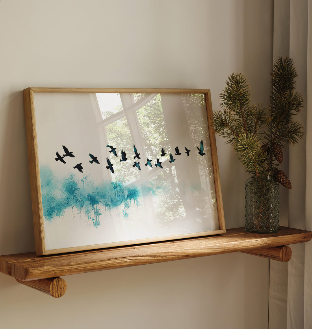 Minimalist Birds Canvas Wall Art – Freedom & Harmony