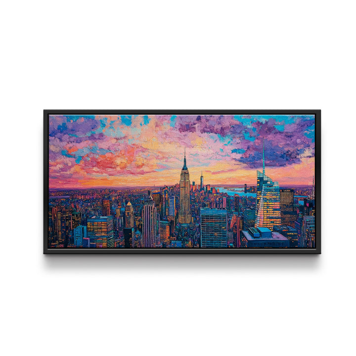 New York City Sunrise Canvas Print – Urban Skyline Wall Art
