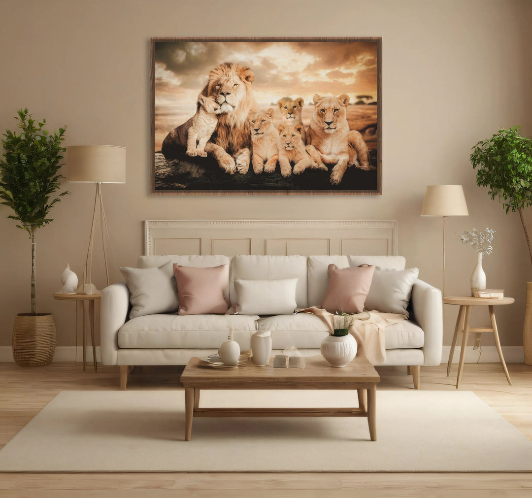 Lion Family Wall Art