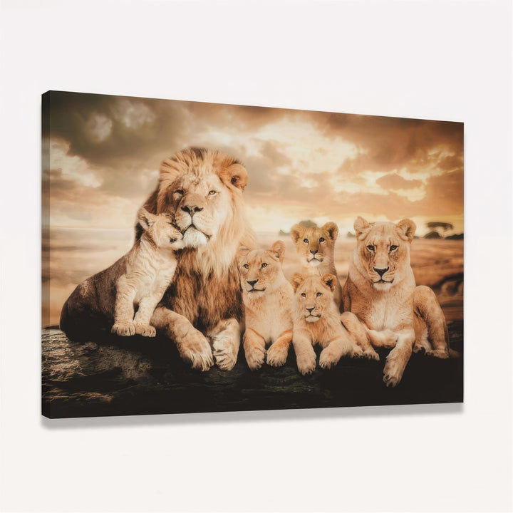 Lion Family Wall Art