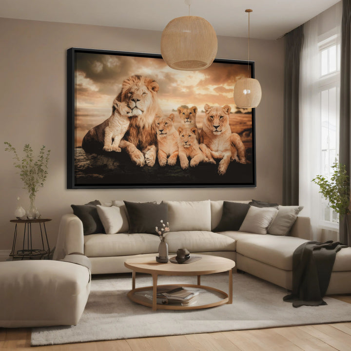 Lion Family Wall Art