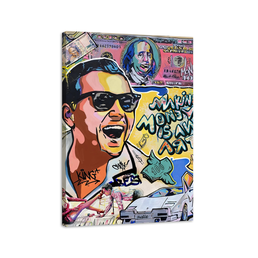 Wolf Of Wall Street Making Money Is An Art Movie Canvas Print