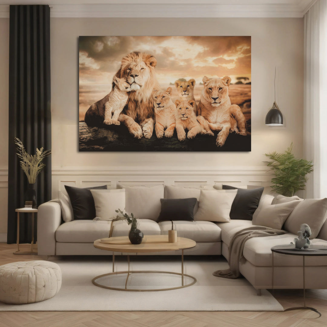 Lion Family Wall Art