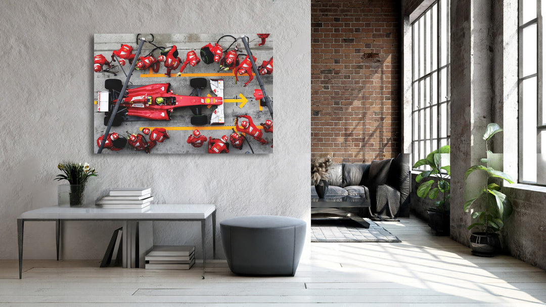 Formula 1 Ferrari Speed Racing Canvas Print