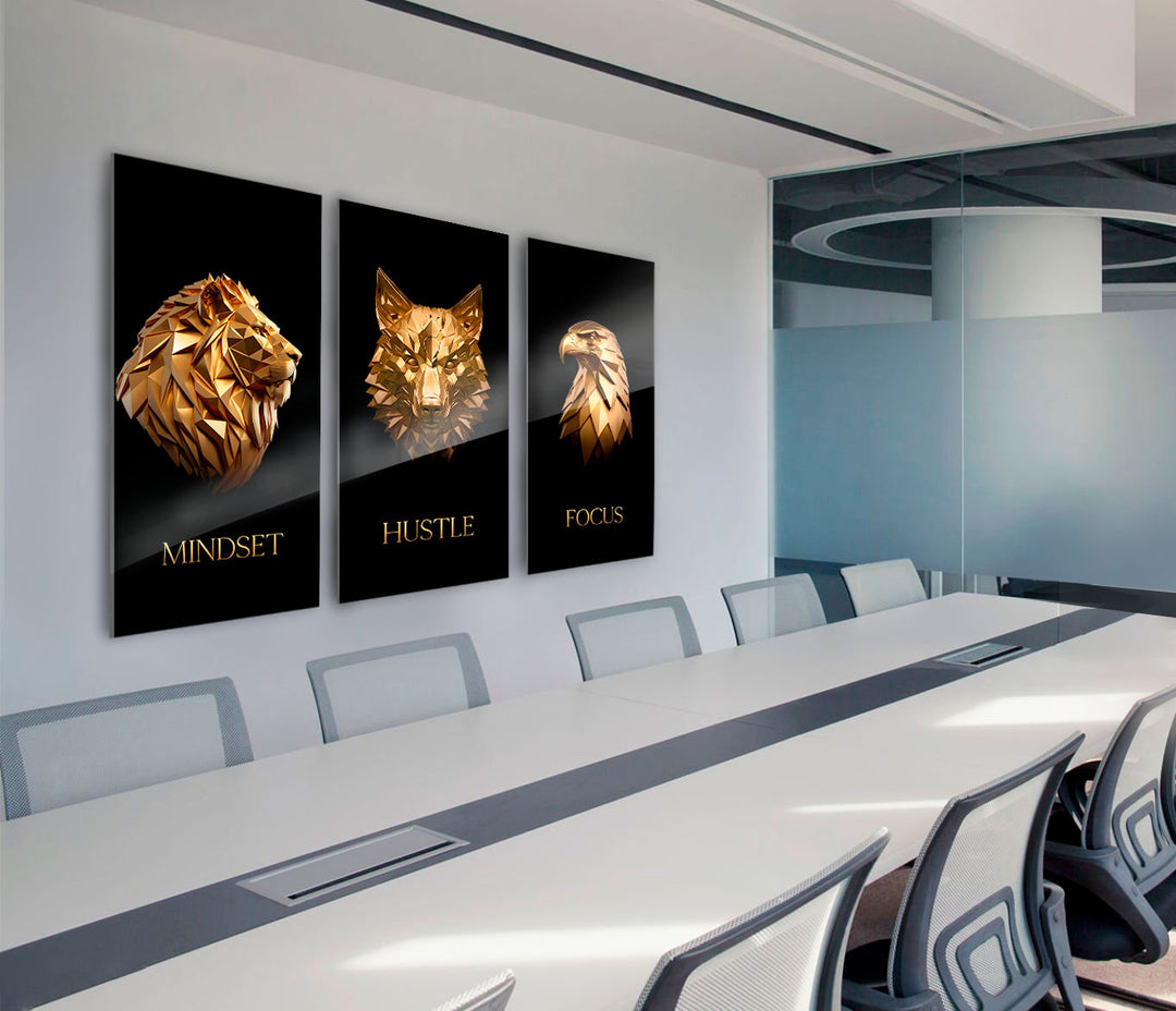 Gold Motivational Home Office Decor