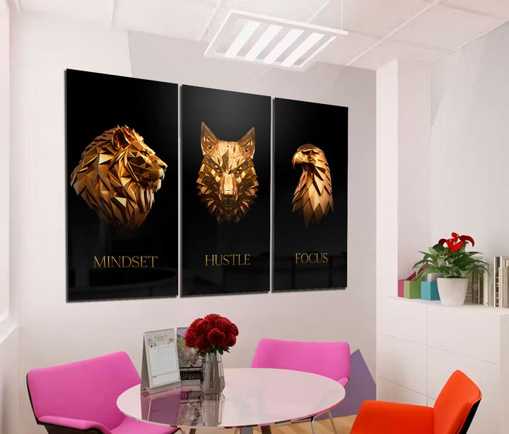 Gold Motivational Home Office Decor