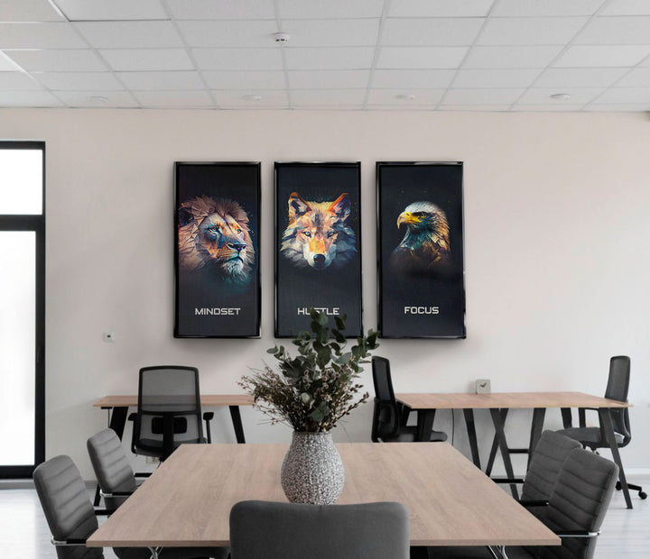 Motivational Animal Home Office Decor