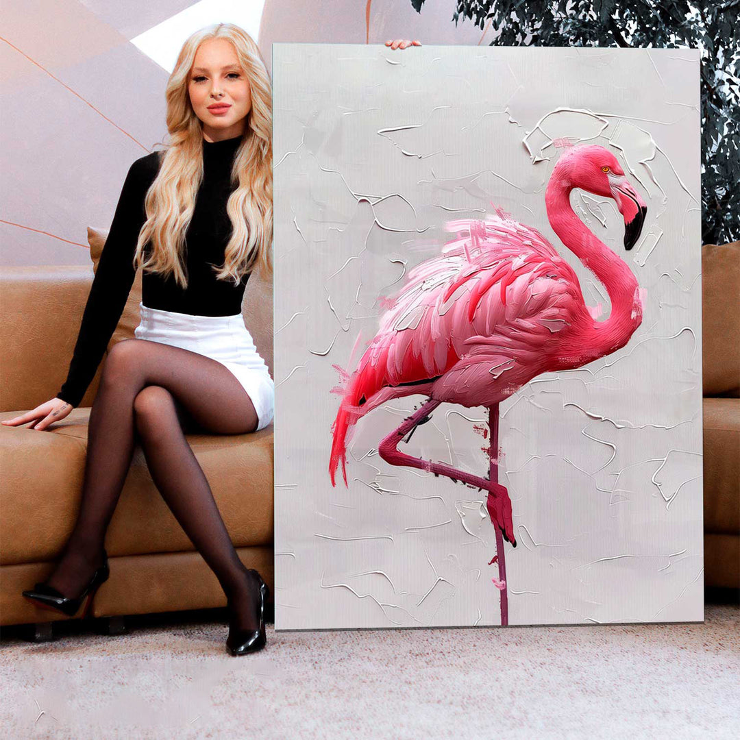 Charming Flamingo Painting